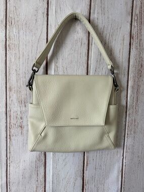 Matt & Nat Cream Faux Leather Crossbody Shoulder Bag NWOT